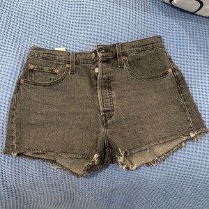 Levi's Charcoal Jean Shorts